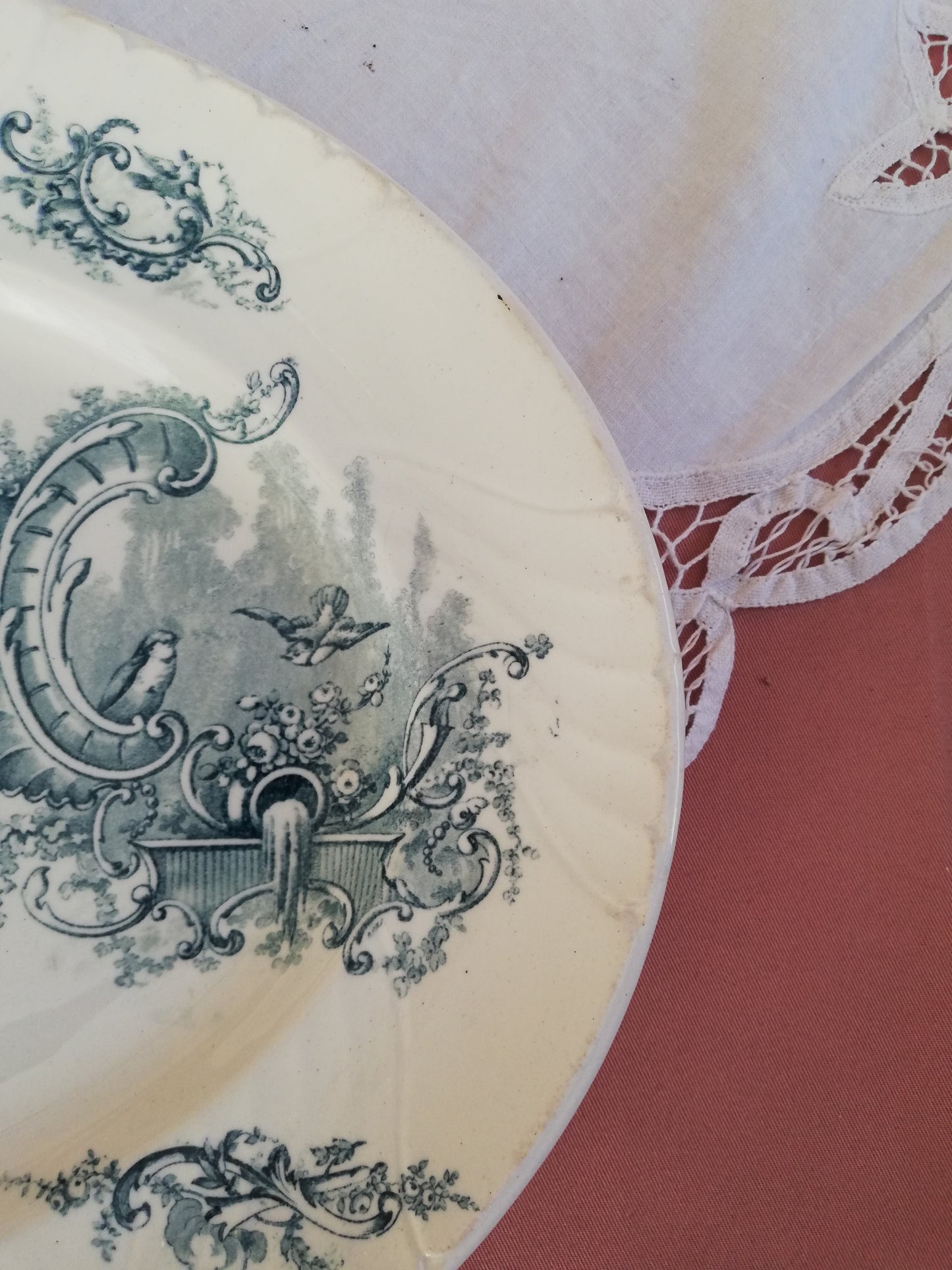 Plat Ovale Rocaille KG Luneville