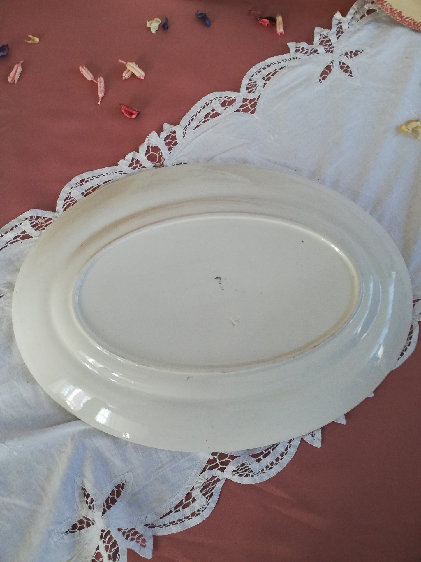 Plat Ovale Rocaille KG Luneville