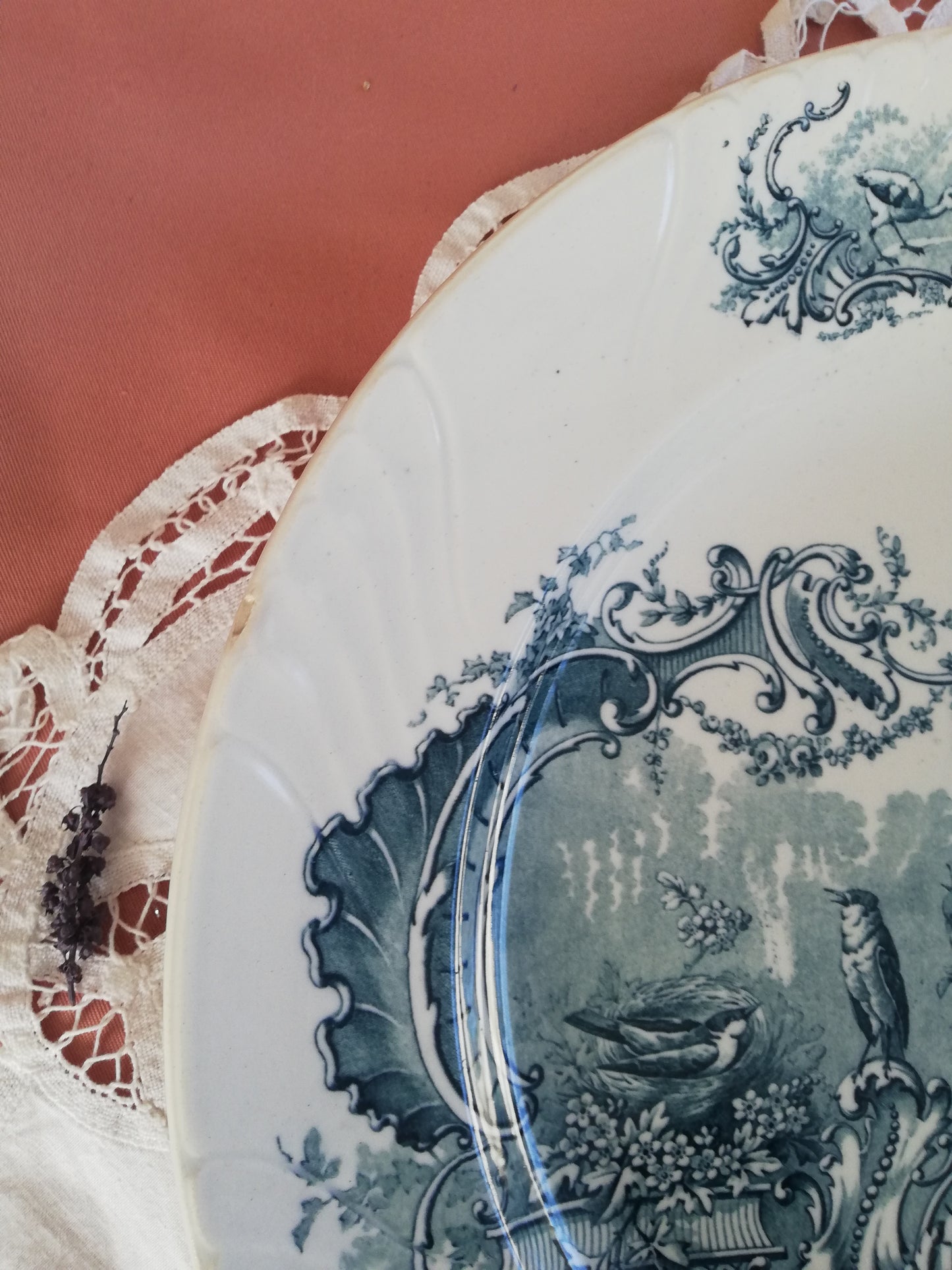 Plat Rond Rocaille KG Luneville