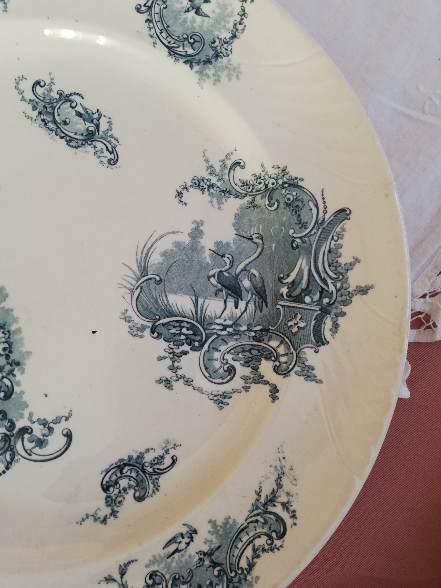 Plat Rond Rocaille KG Luneville