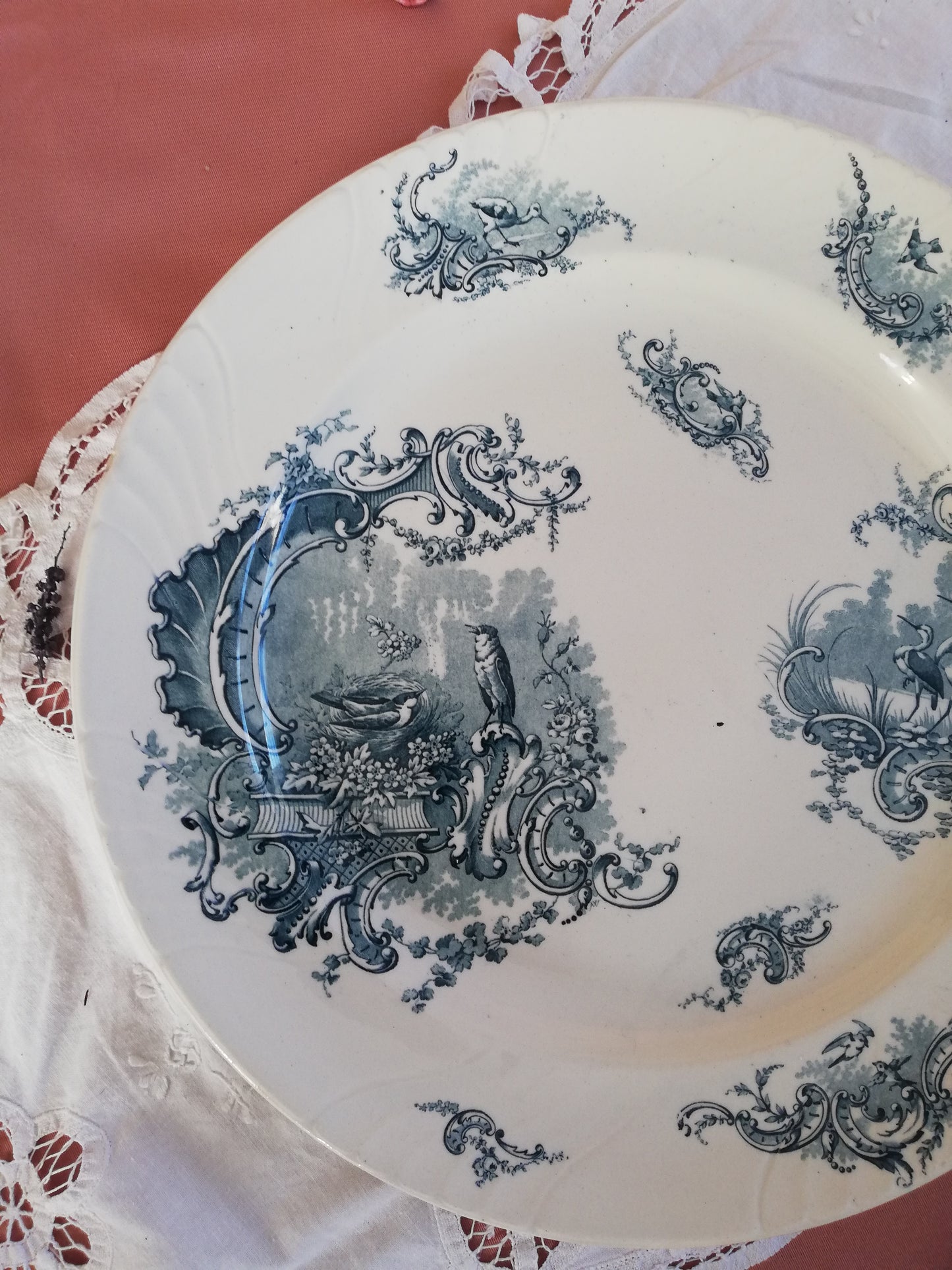 Plat Rond Rocaille KG Luneville