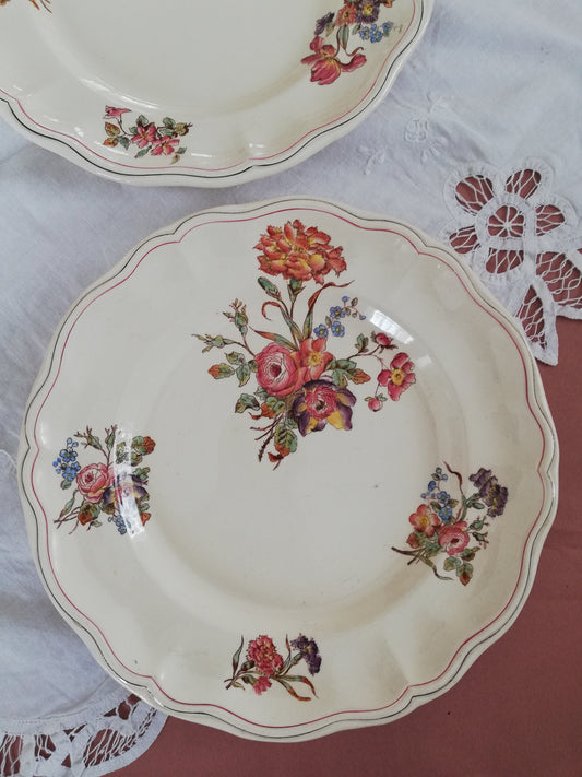 Assiette Longchamp Saxe Terre de Fer