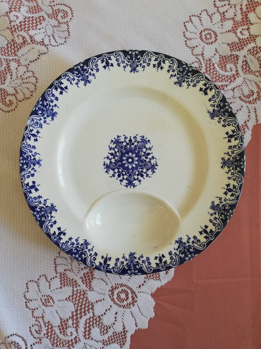 Assiette à asperge Bordeaux