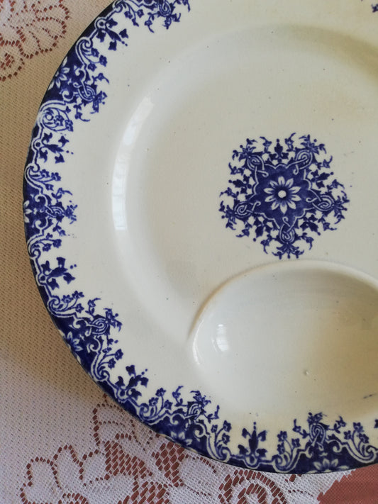 Assiette à asperge Bordeaux