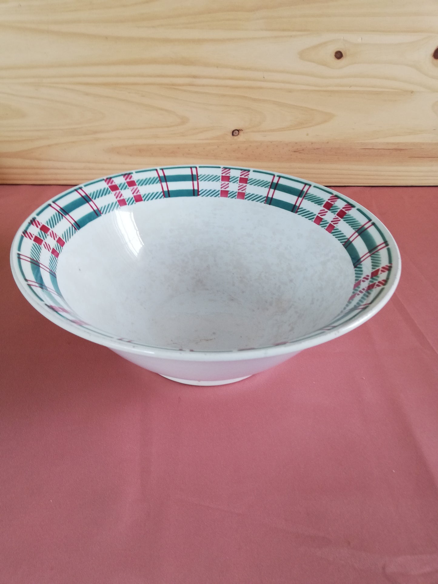 Saladier L Amandinoise Tartan Écossais Terre de Fer