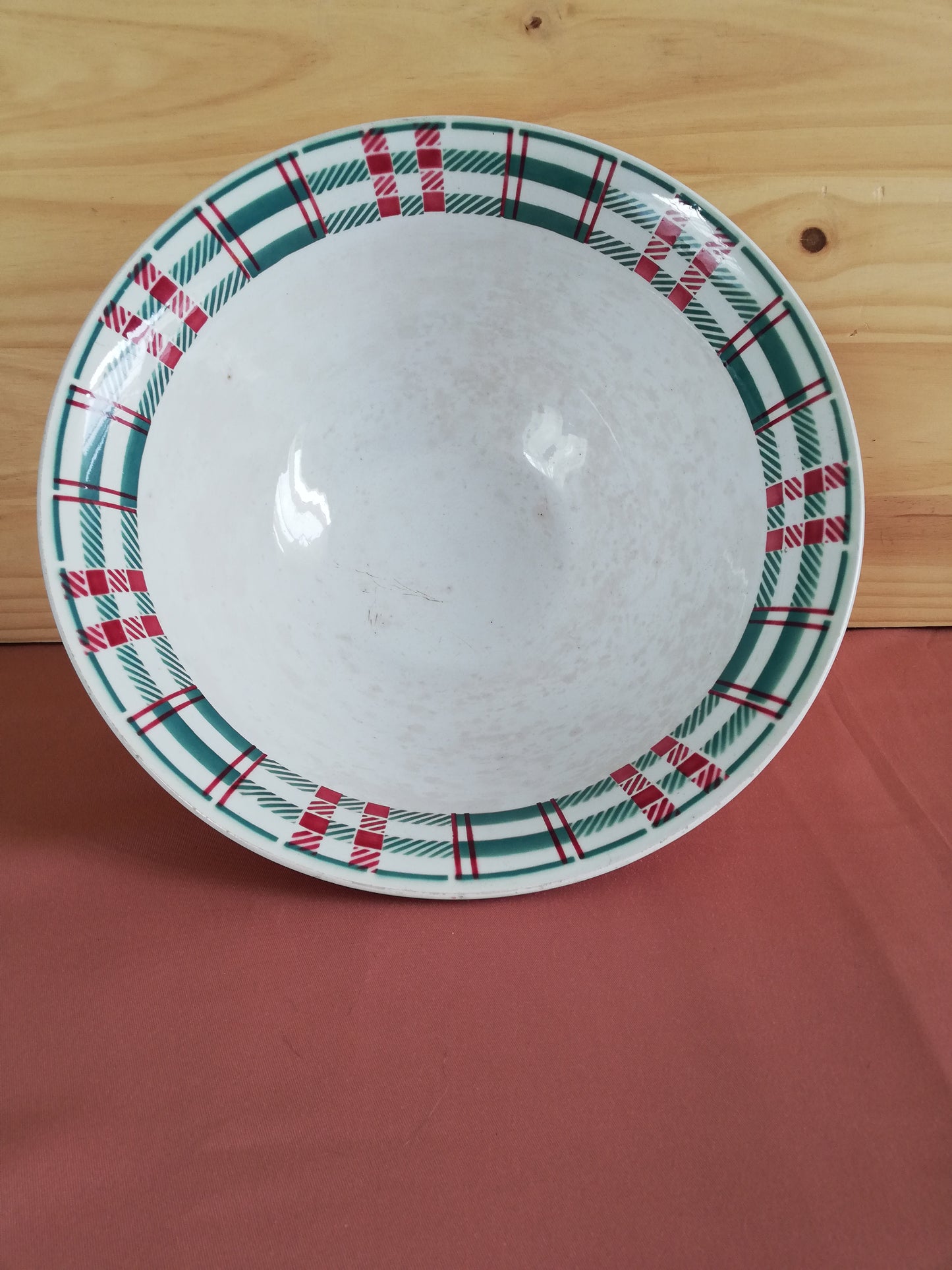 Saladier L Amandinoise Tartan Écossais Terre de Fer