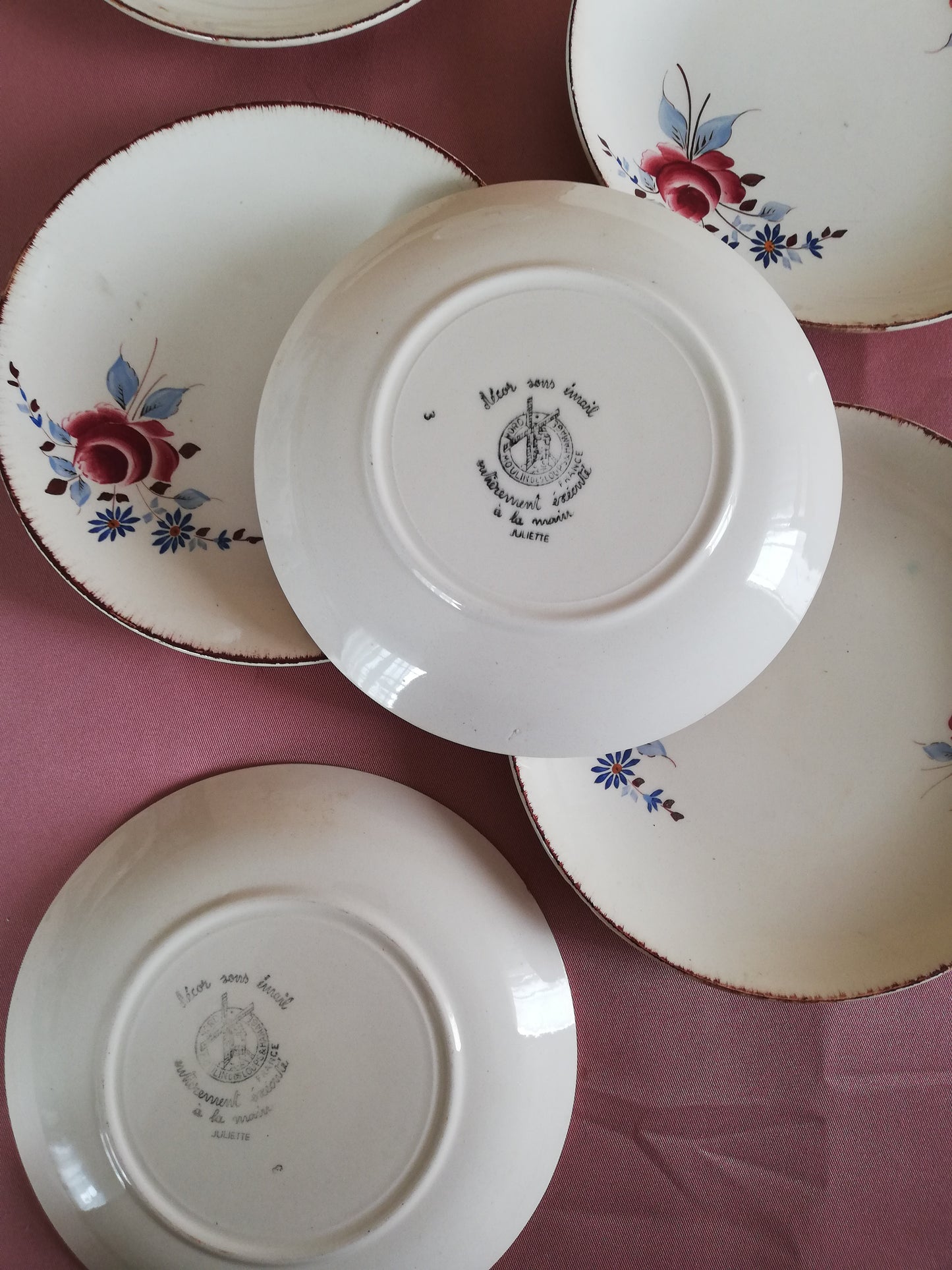 Assiettes 6 Juliette Moulin des loups Hamage nord