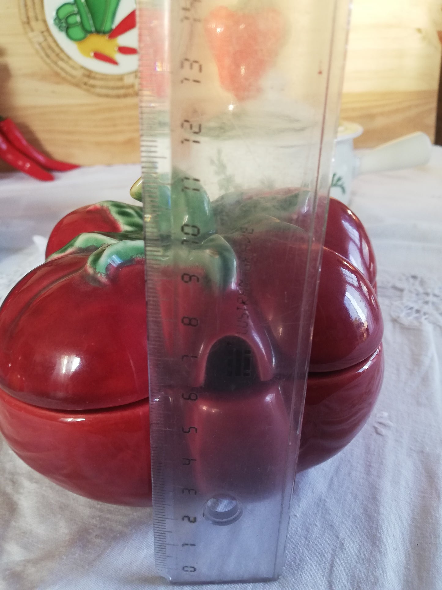 Confiturier sucrier Tomate Barbotine