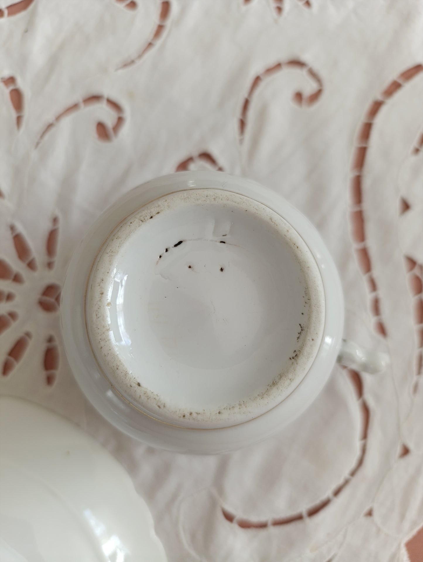 Tasse à thé porcelaine époque Napoléon III