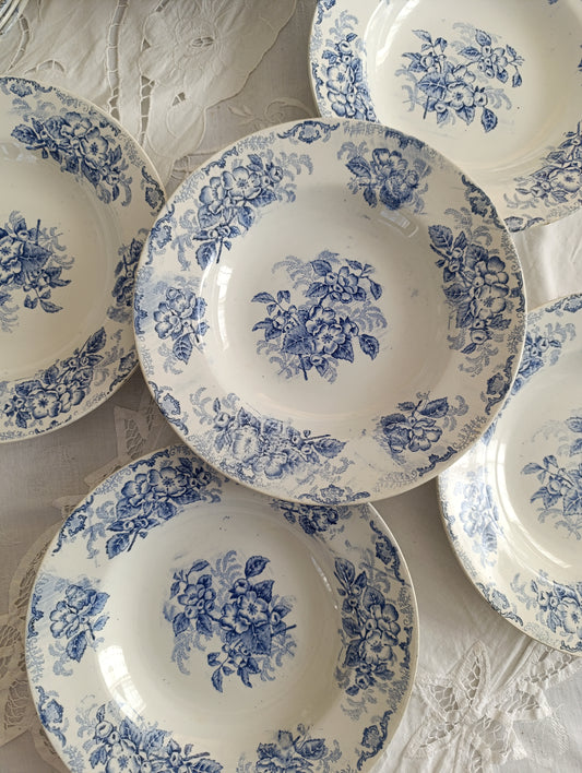 Assiette creuse fleurs de pommier