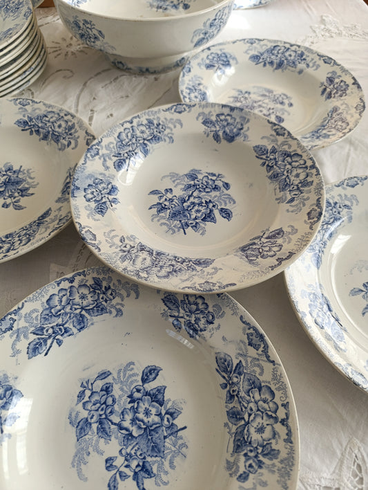 Assiette creuse fleurs de pommier