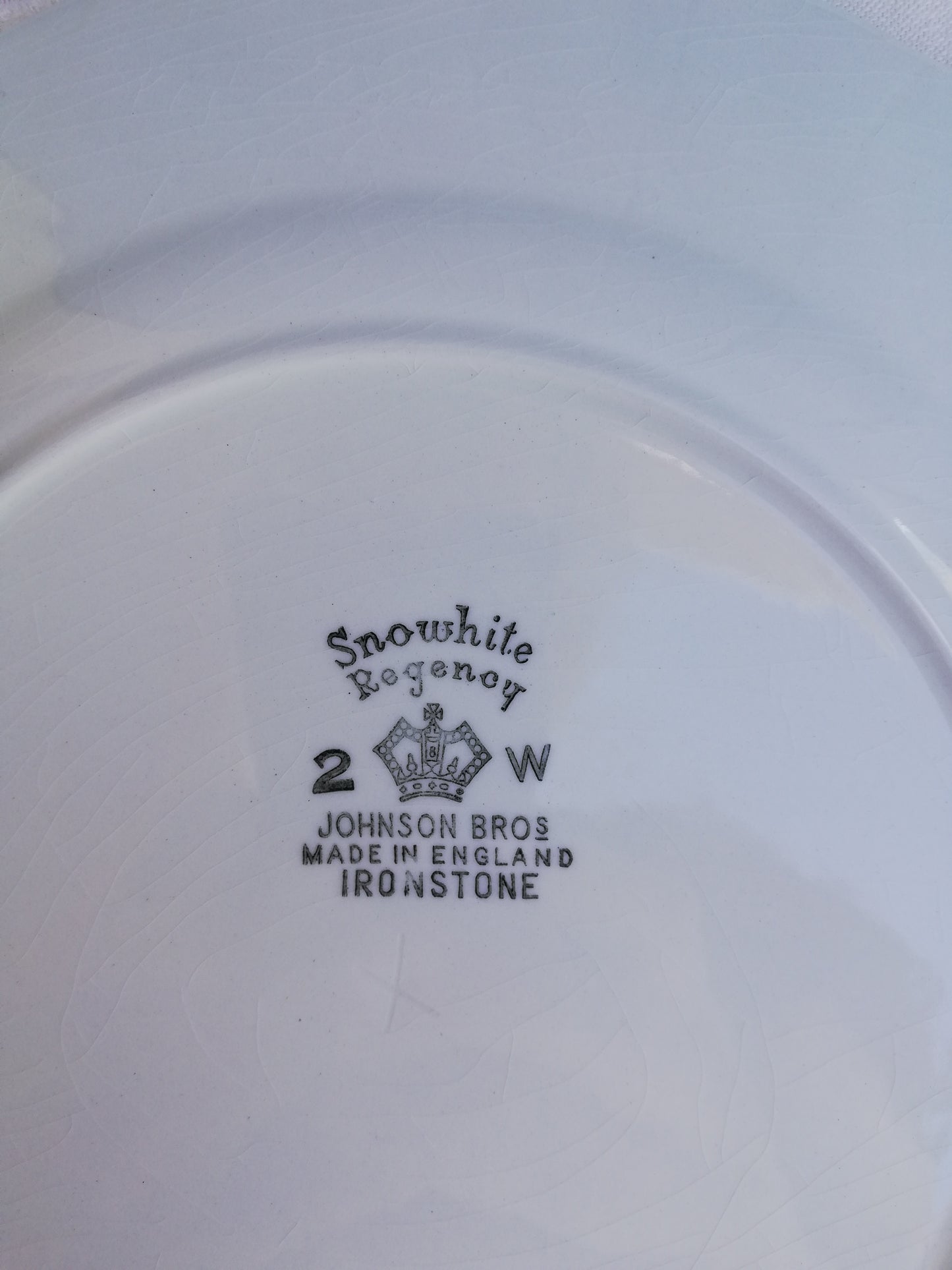 Assiette Snowhite Regency