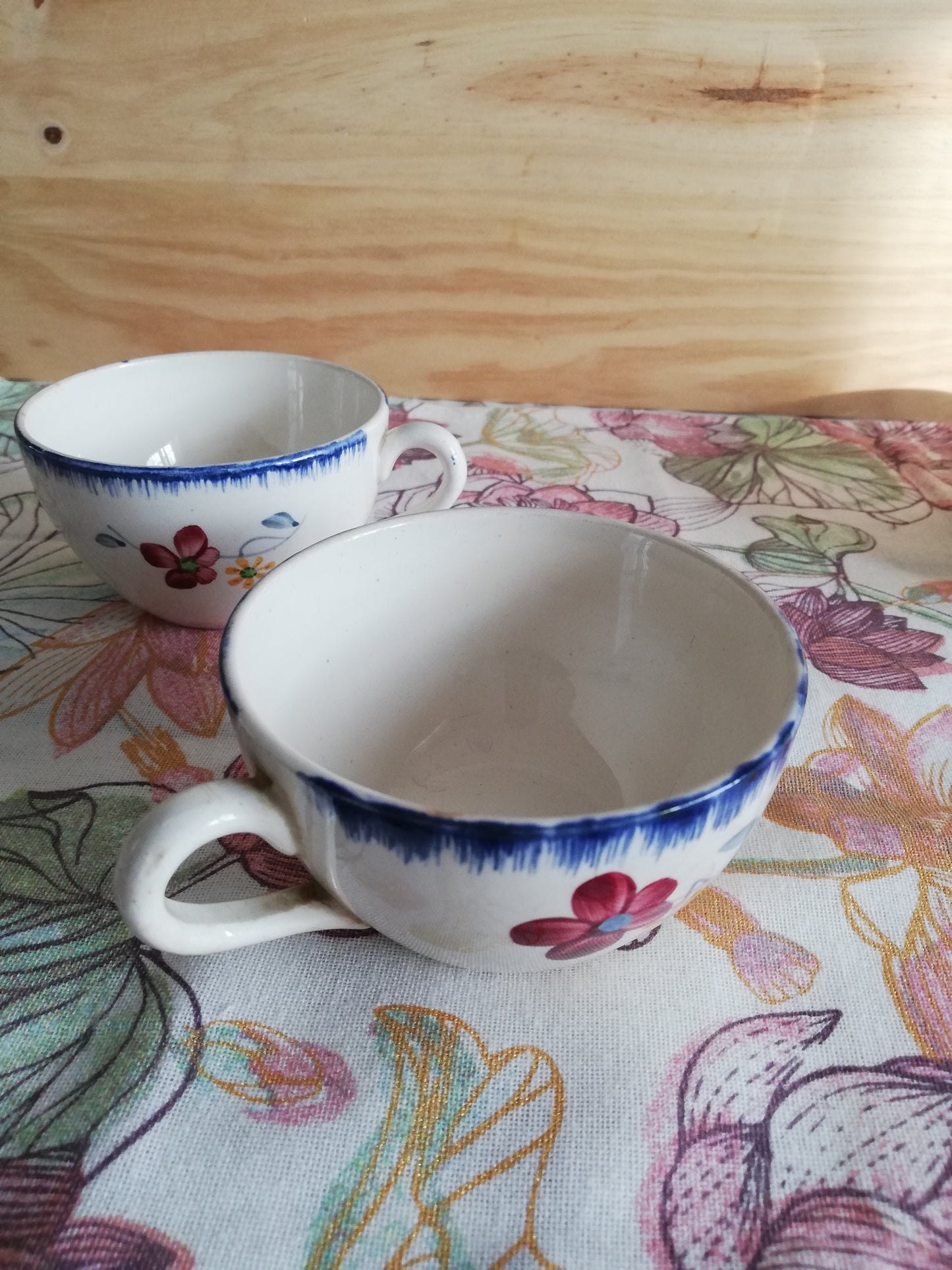 Tasses et Sous Tasses Mary-Lou Digoin Sarreguemines