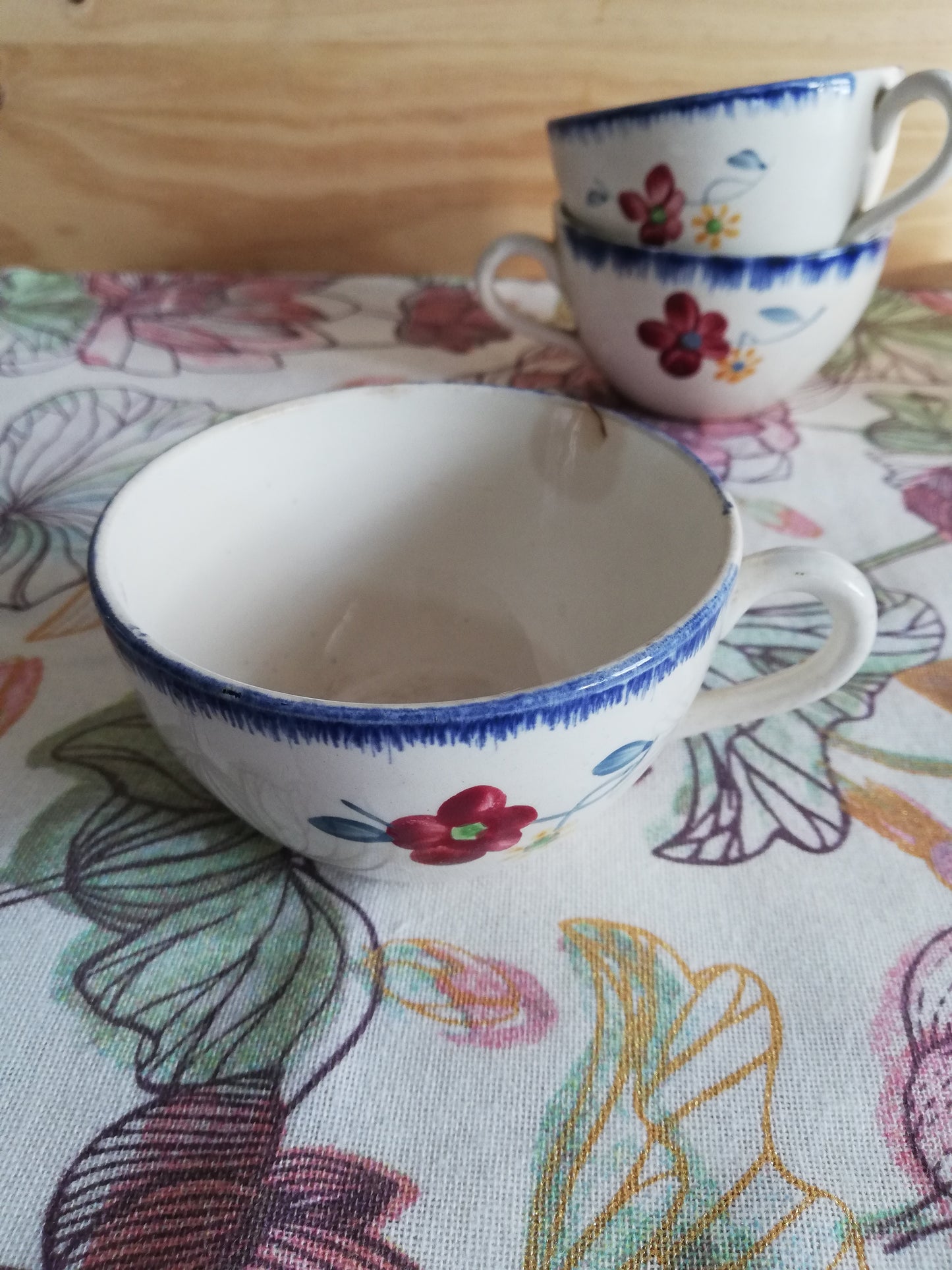 Tasses et Sous Tasses Mary-Lou Digoin Sarreguemines