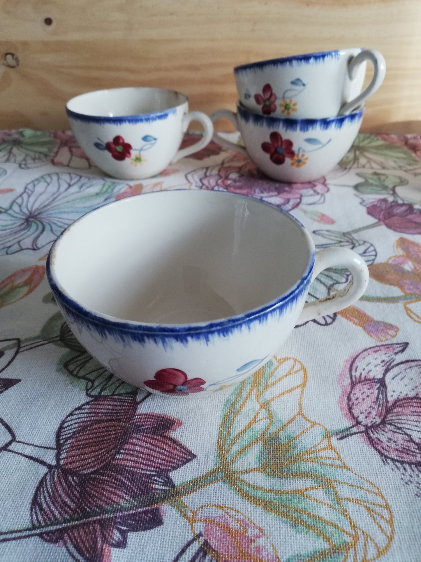 Tasses et Sous Tasses Mary-Lou Digoin Sarreguemines