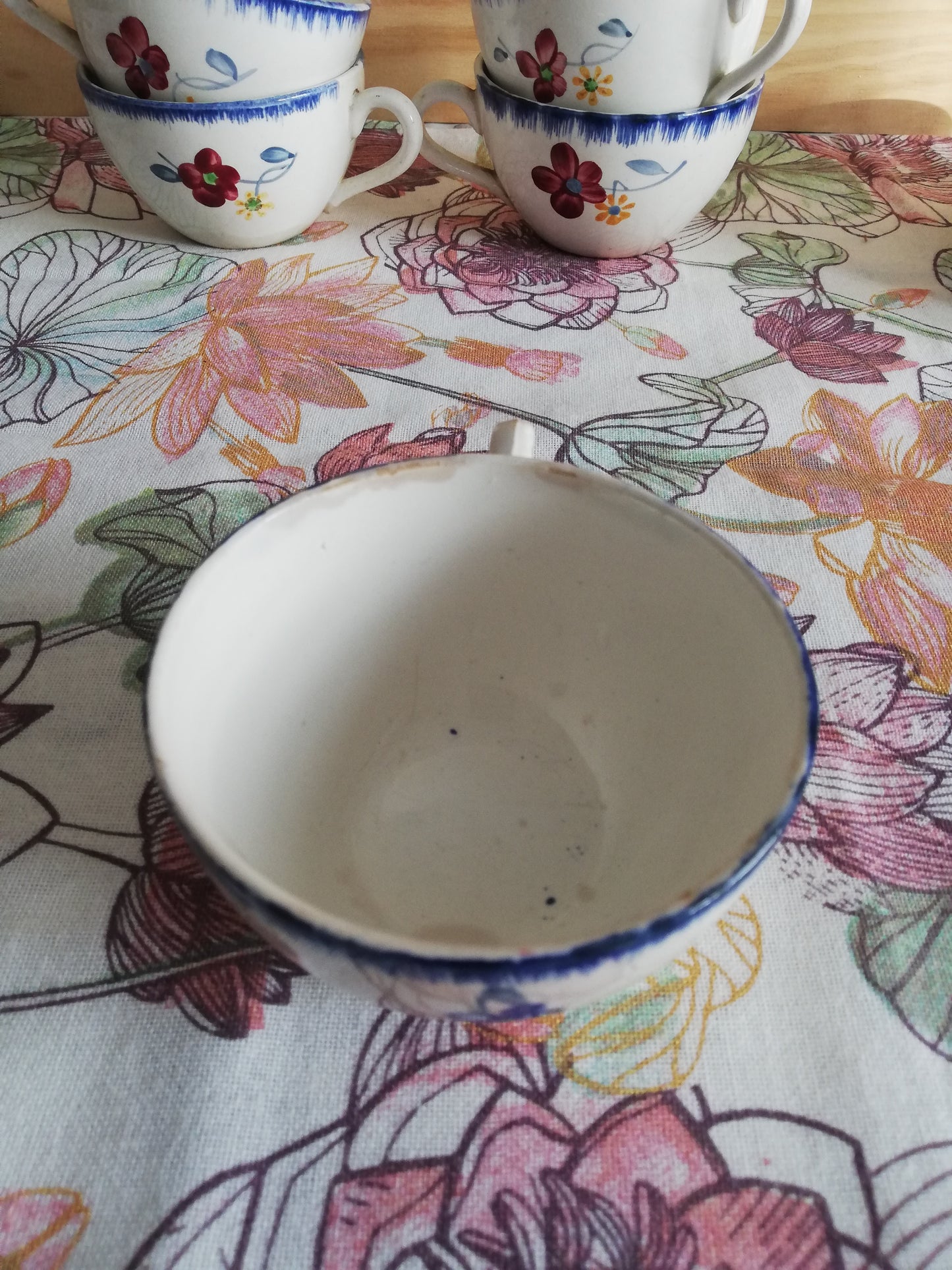 Tasses et Sous Tasses Mary-Lou Digoin Sarreguemines