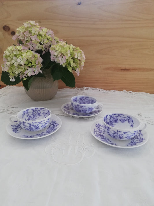 Tasse et Sous Tasse Epine Sarreguemines