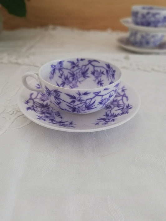 Tasse et Sous Tasse Epine Sarreguemines