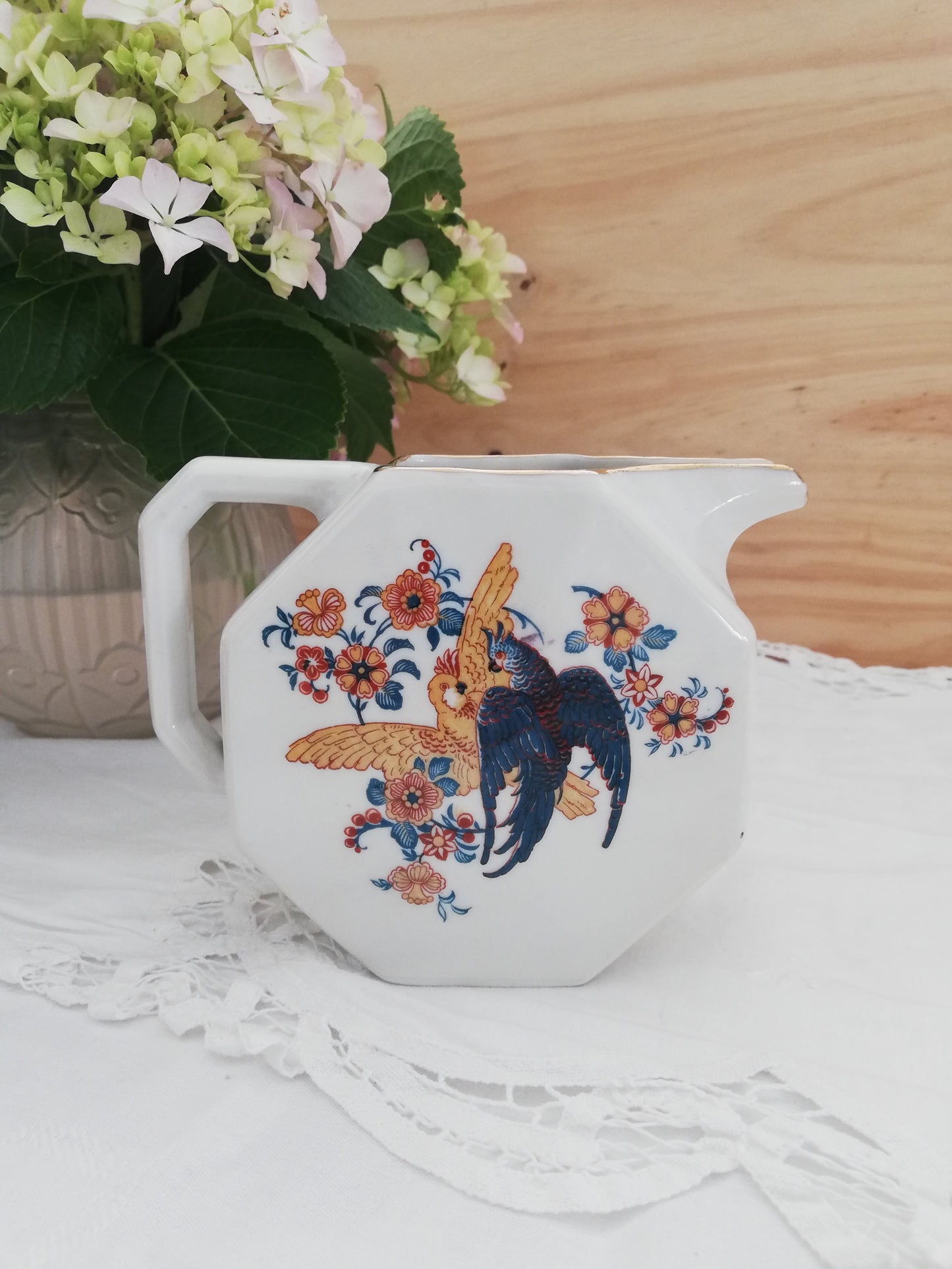 Pot à Lait Porcelaine décor Oiseau