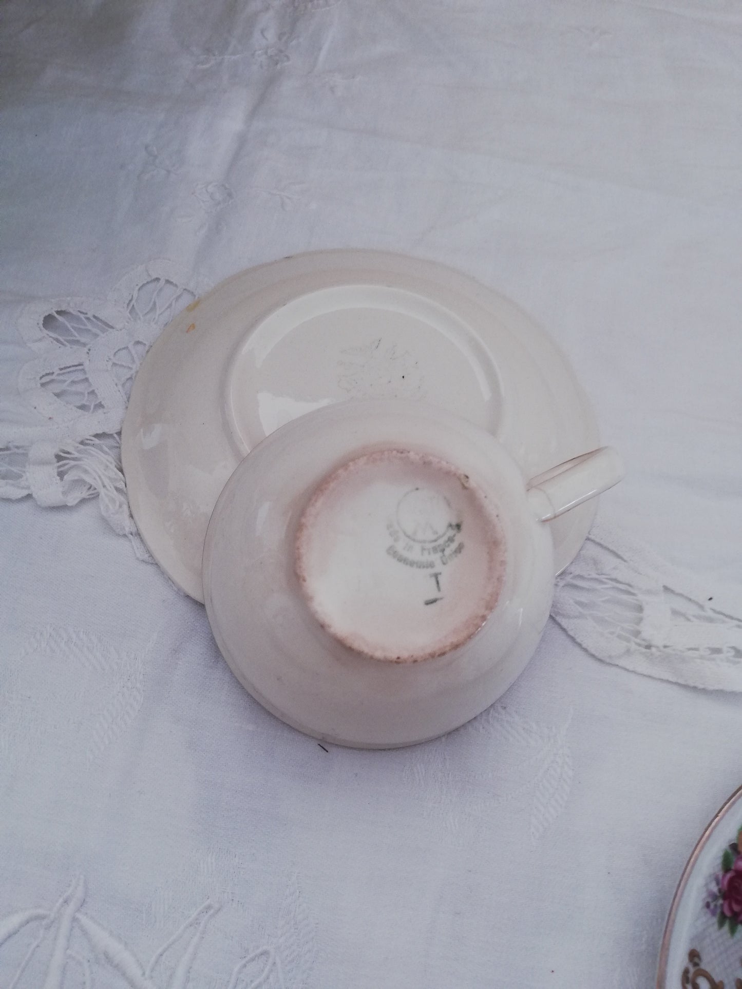 Tasse et Sous Tasse crème Villeroy et Boch