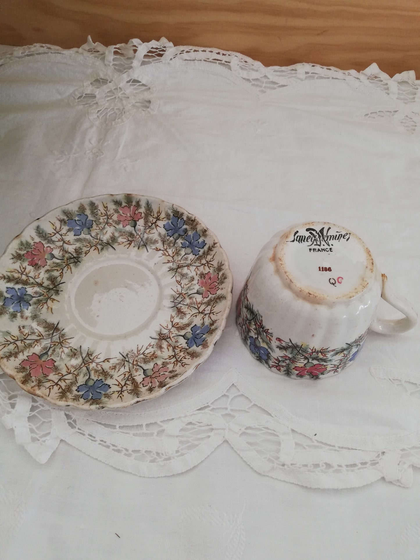Tasse et Sous tasse Sarreguemines