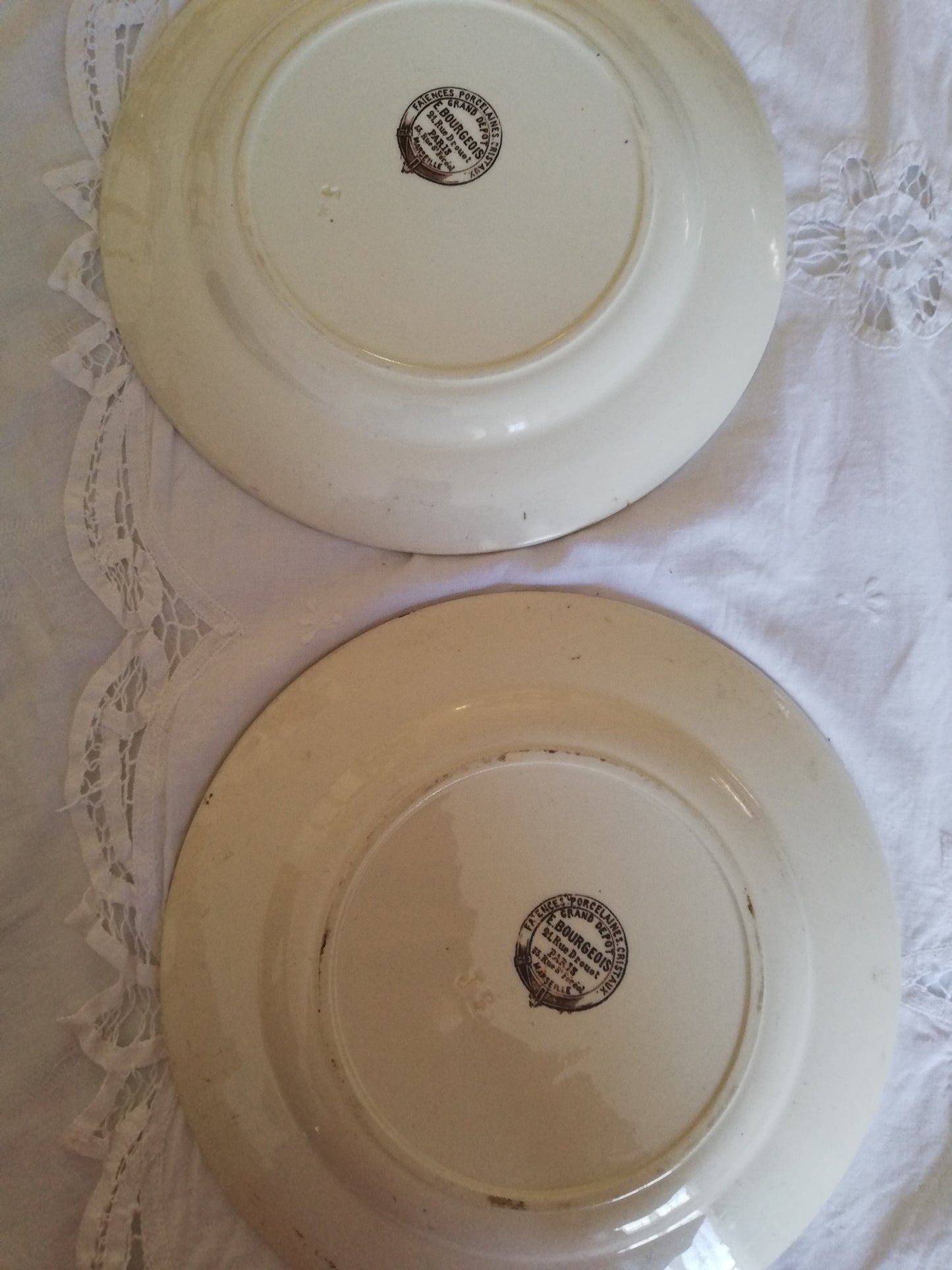 Assiette Terre de Fer Grand Depot Emile Bourgeois