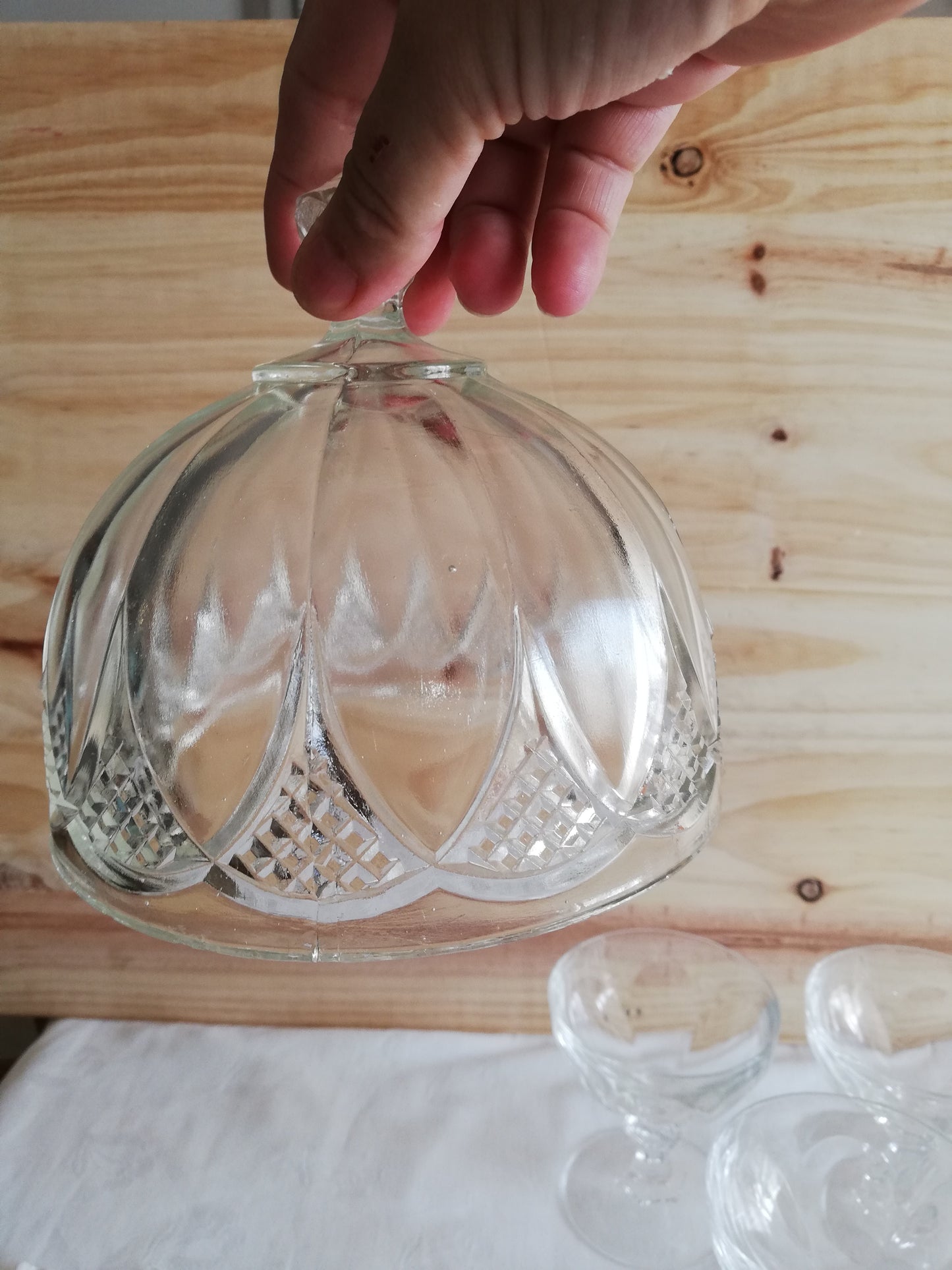 Cloche en Verre Moulé
