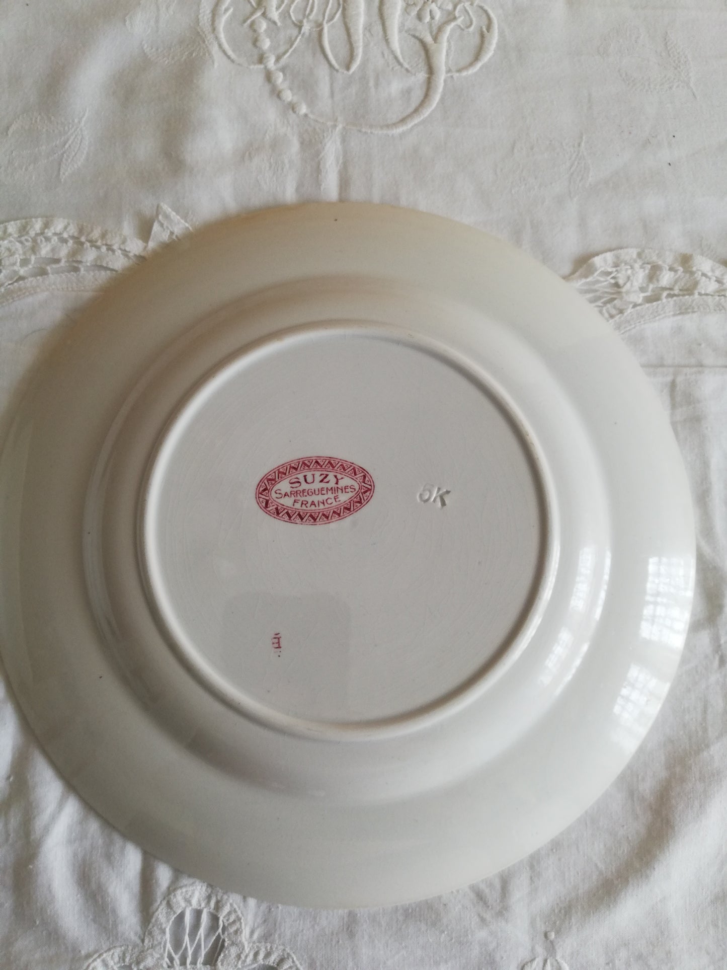 Grande Assiette Suzy Sarreguemines