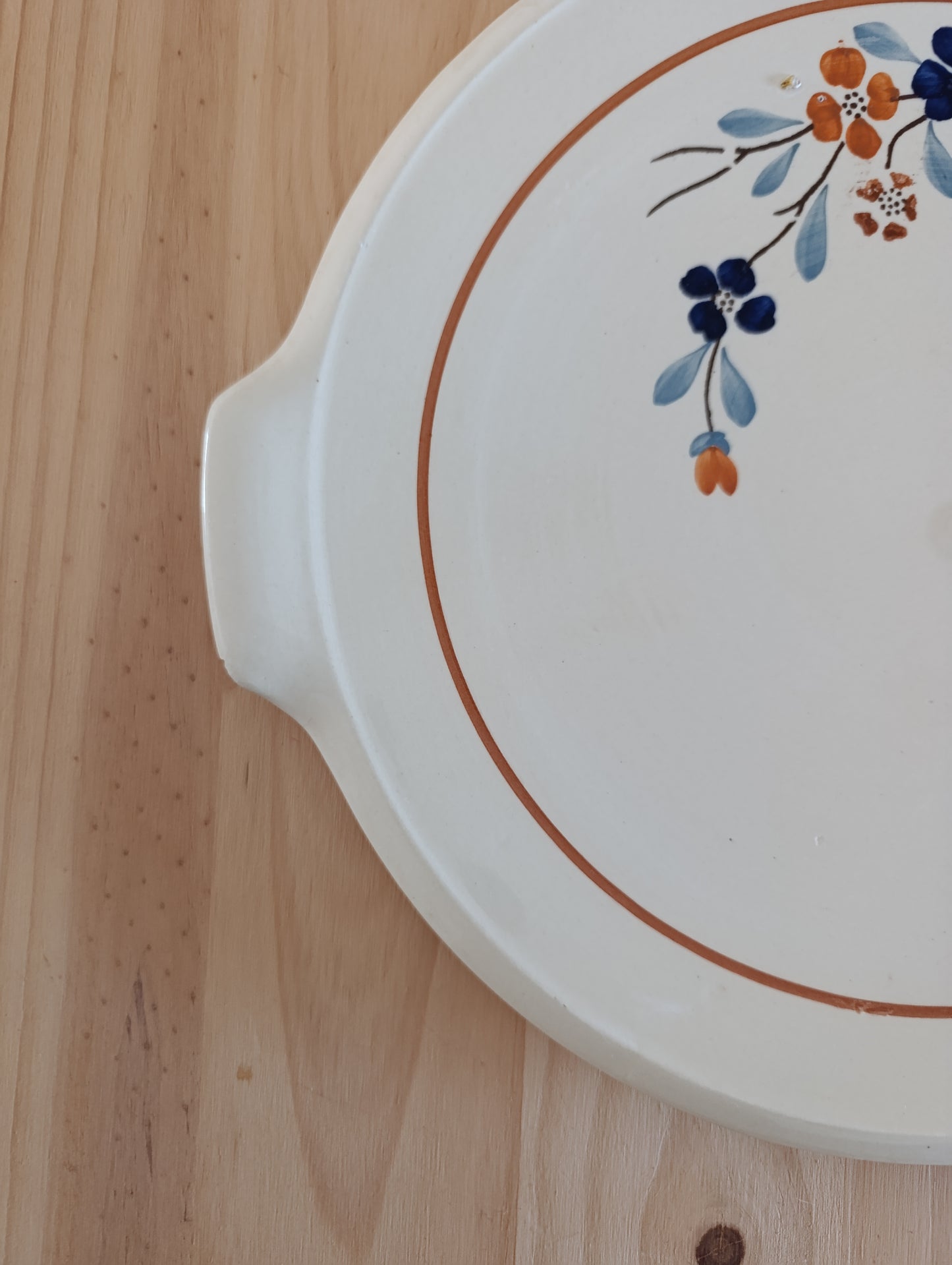Plat à tarte Terre de fer Sarreguemines