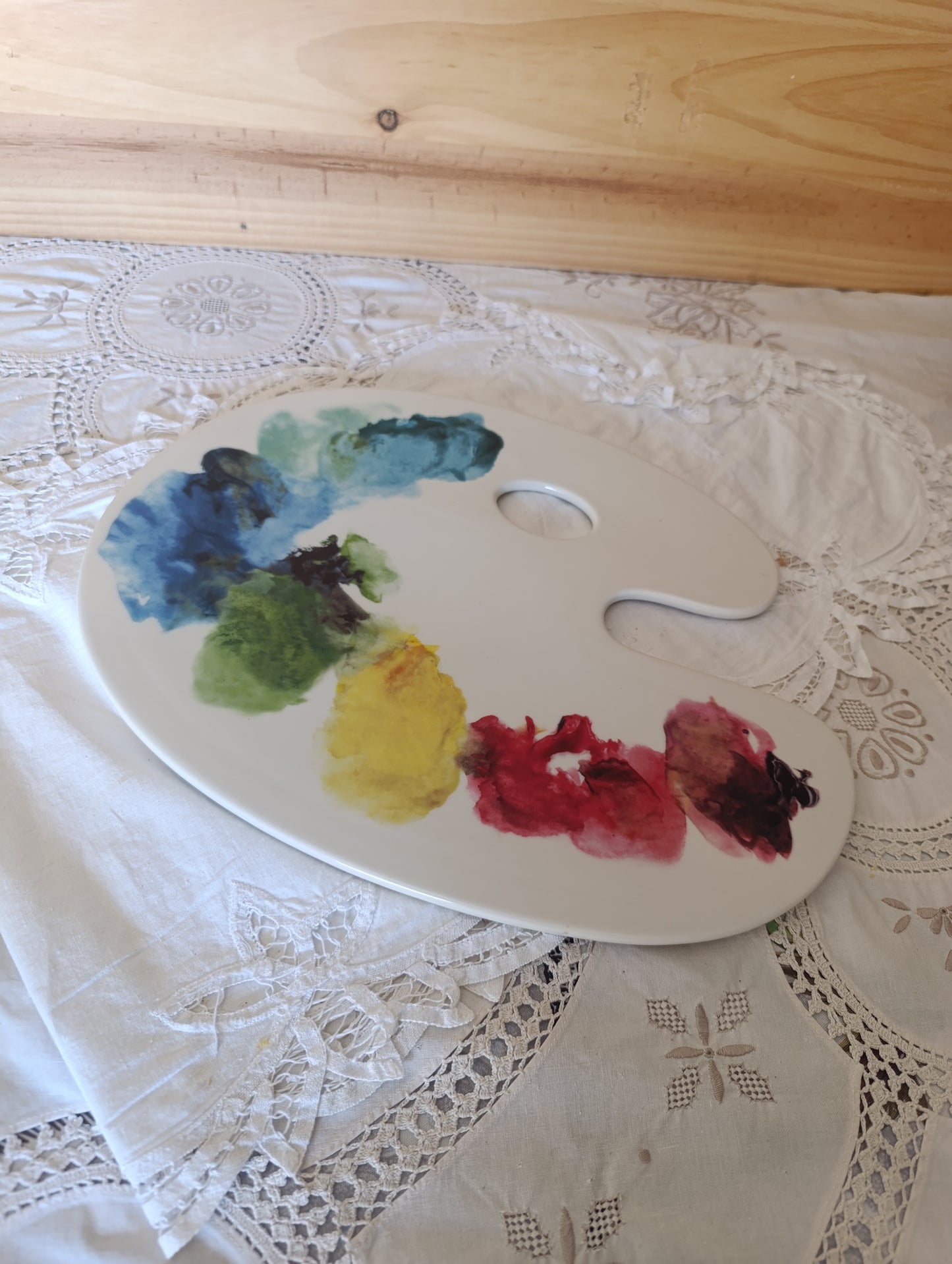 Plateaux palette peintre fish Eddy