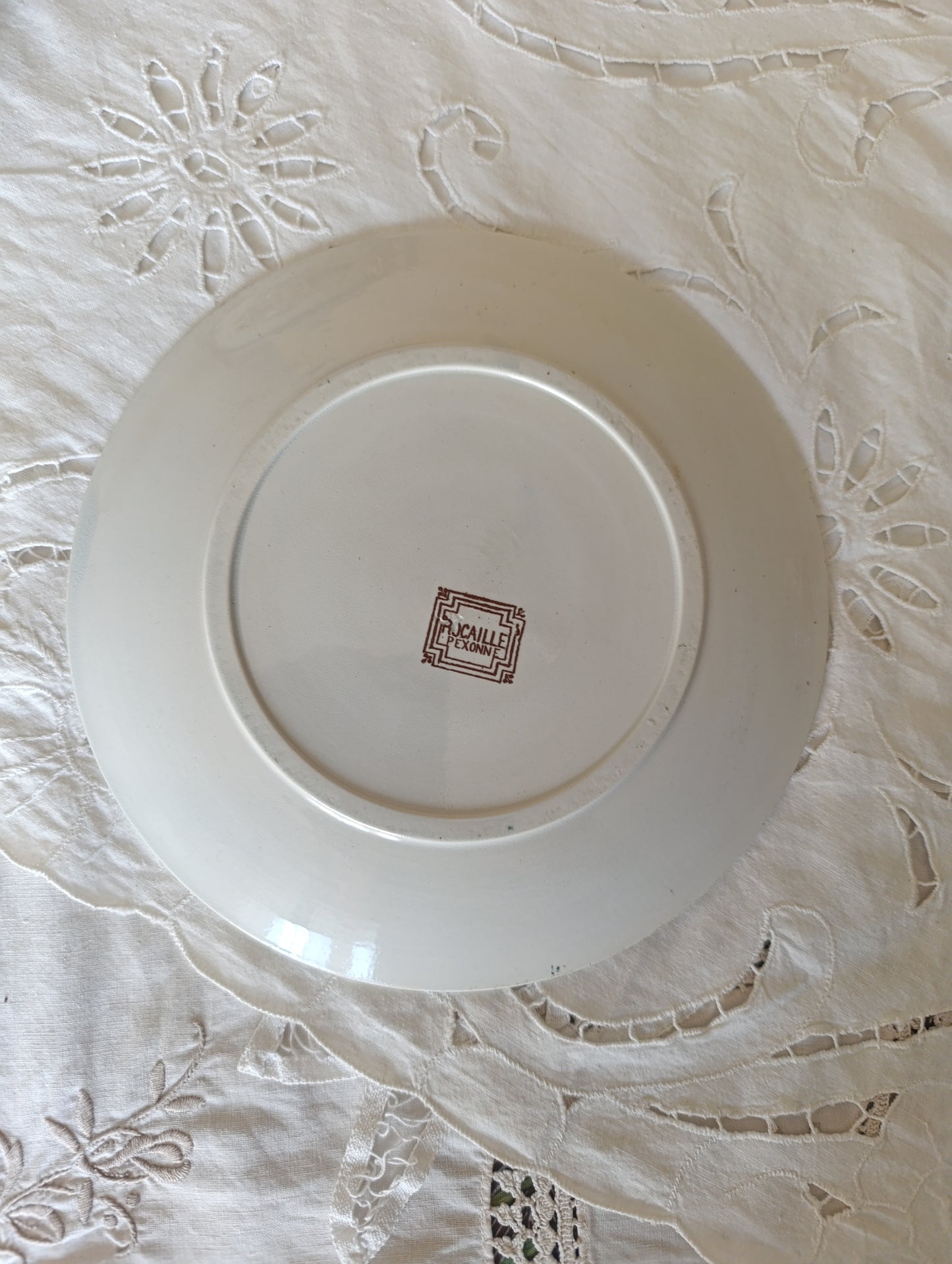 Assiette dessert terre de fer Rocaille Pexonne