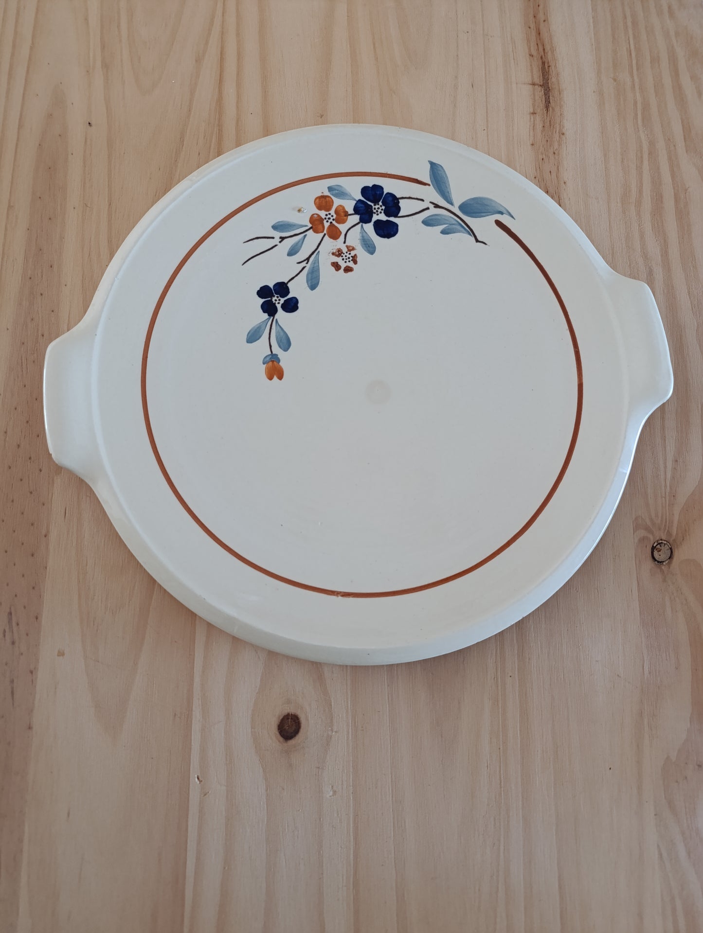 Plat à tarte Terre de fer Sarreguemines
