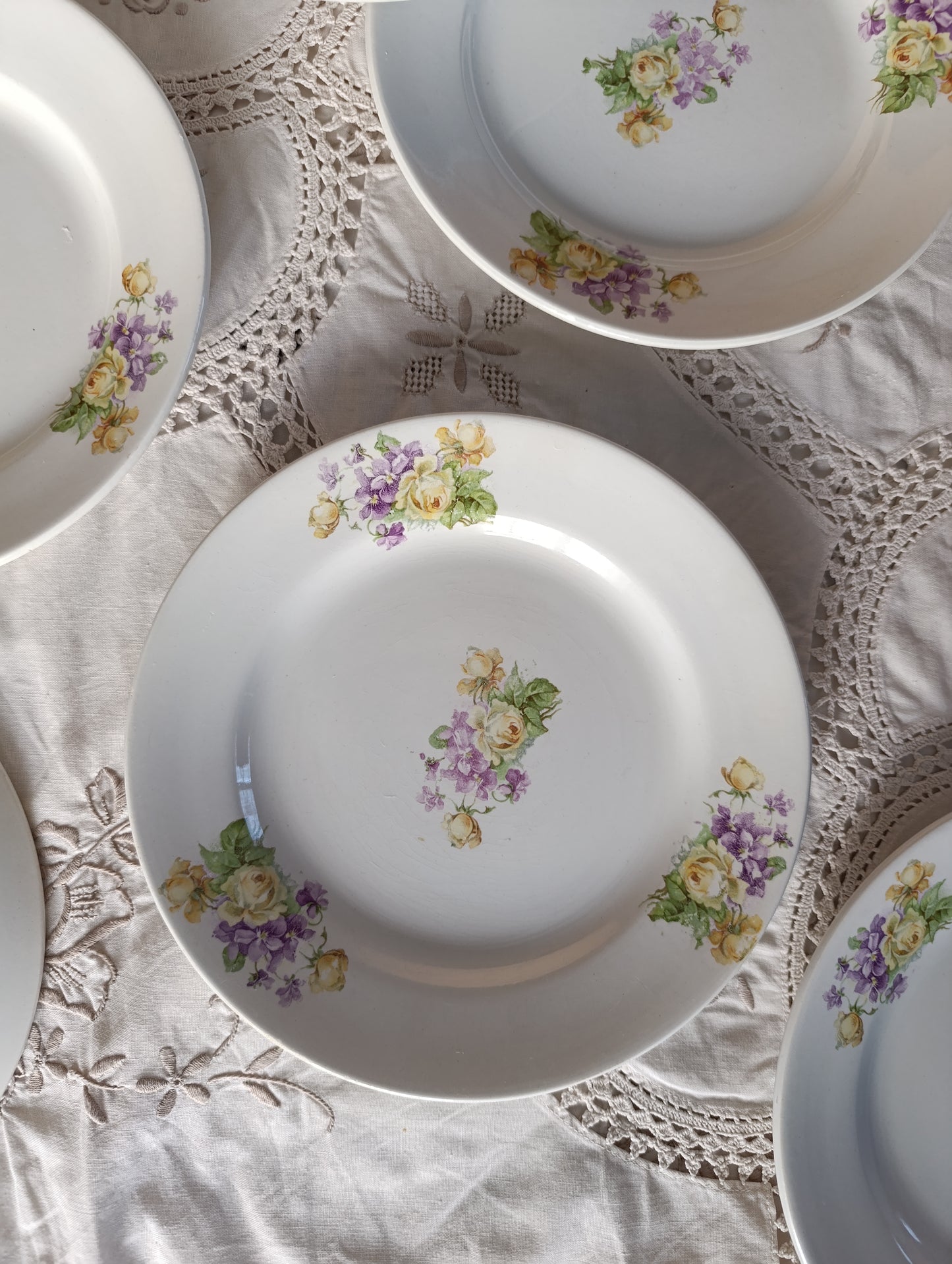 Assiette Sarreguemines 19ème