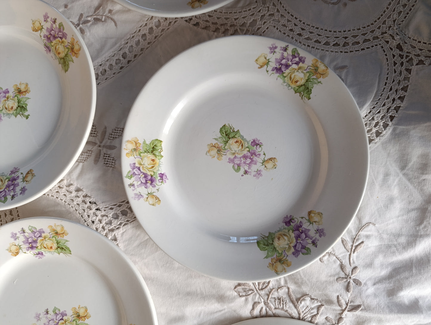 Assiette Sarreguemines 19ème