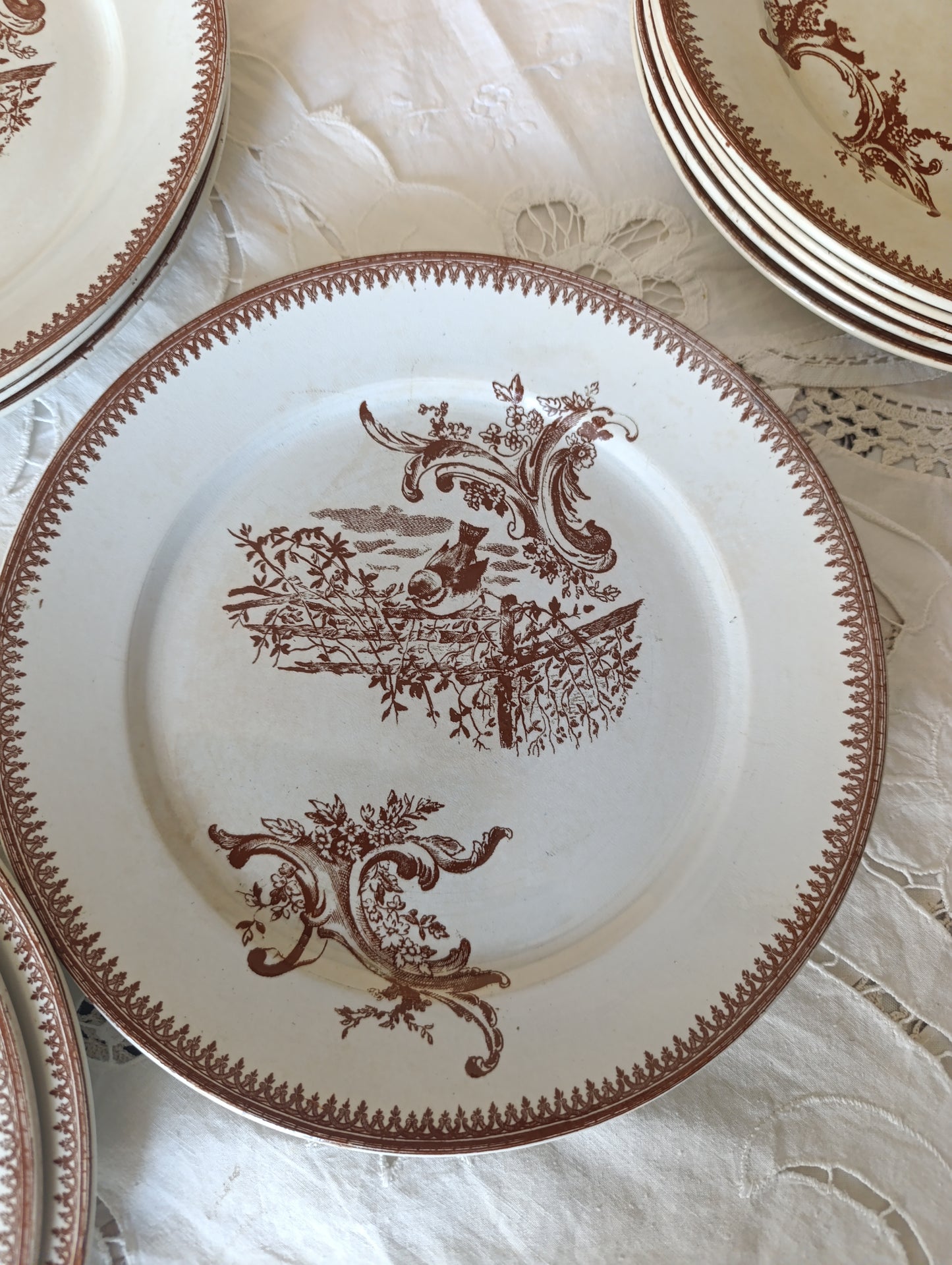 Assiette Rocaille terre de fer Pexonne