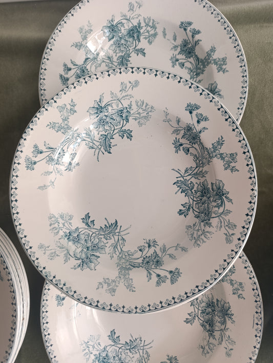 Assiette à soupe Elvire Sarreguemines