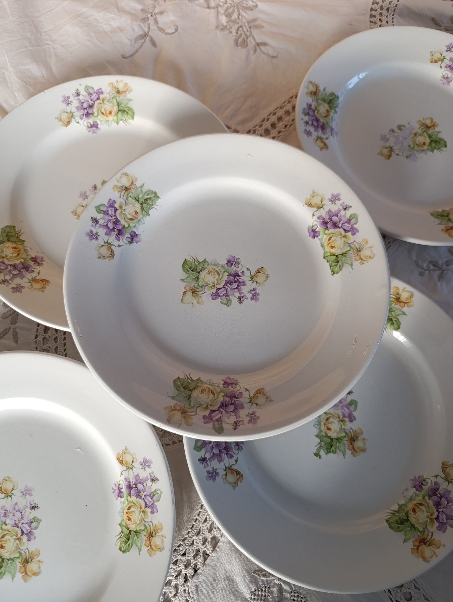 Assiette Sarreguemines 19ème