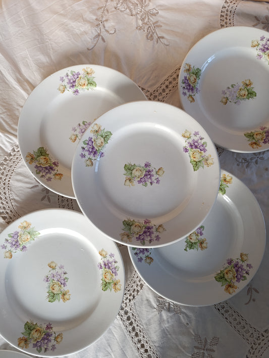 Assiette Sarreguemines 19ème