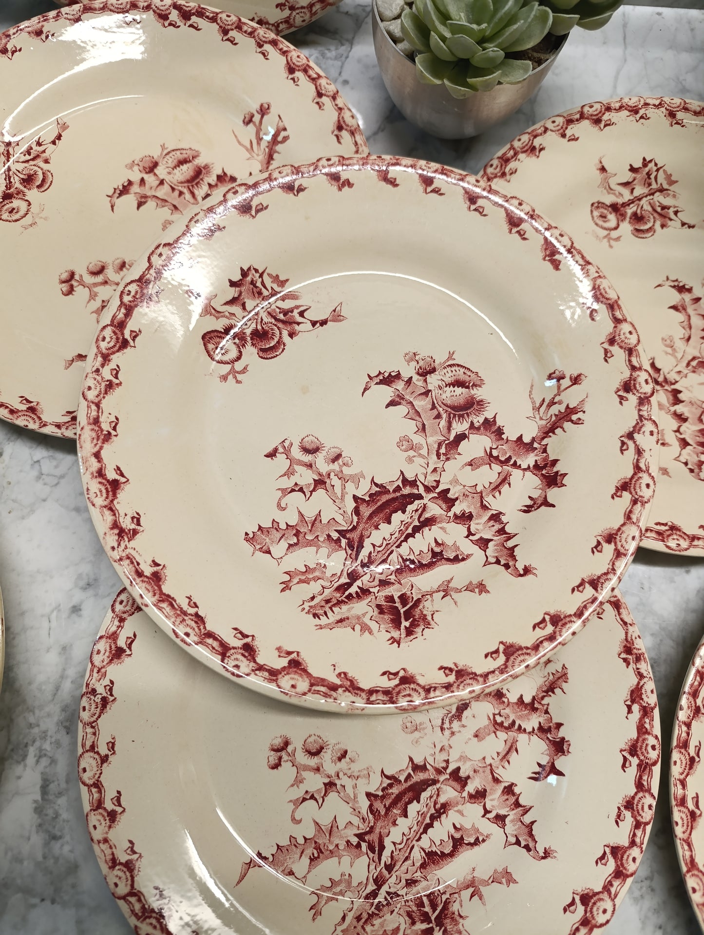 Assiette Chardon Gien