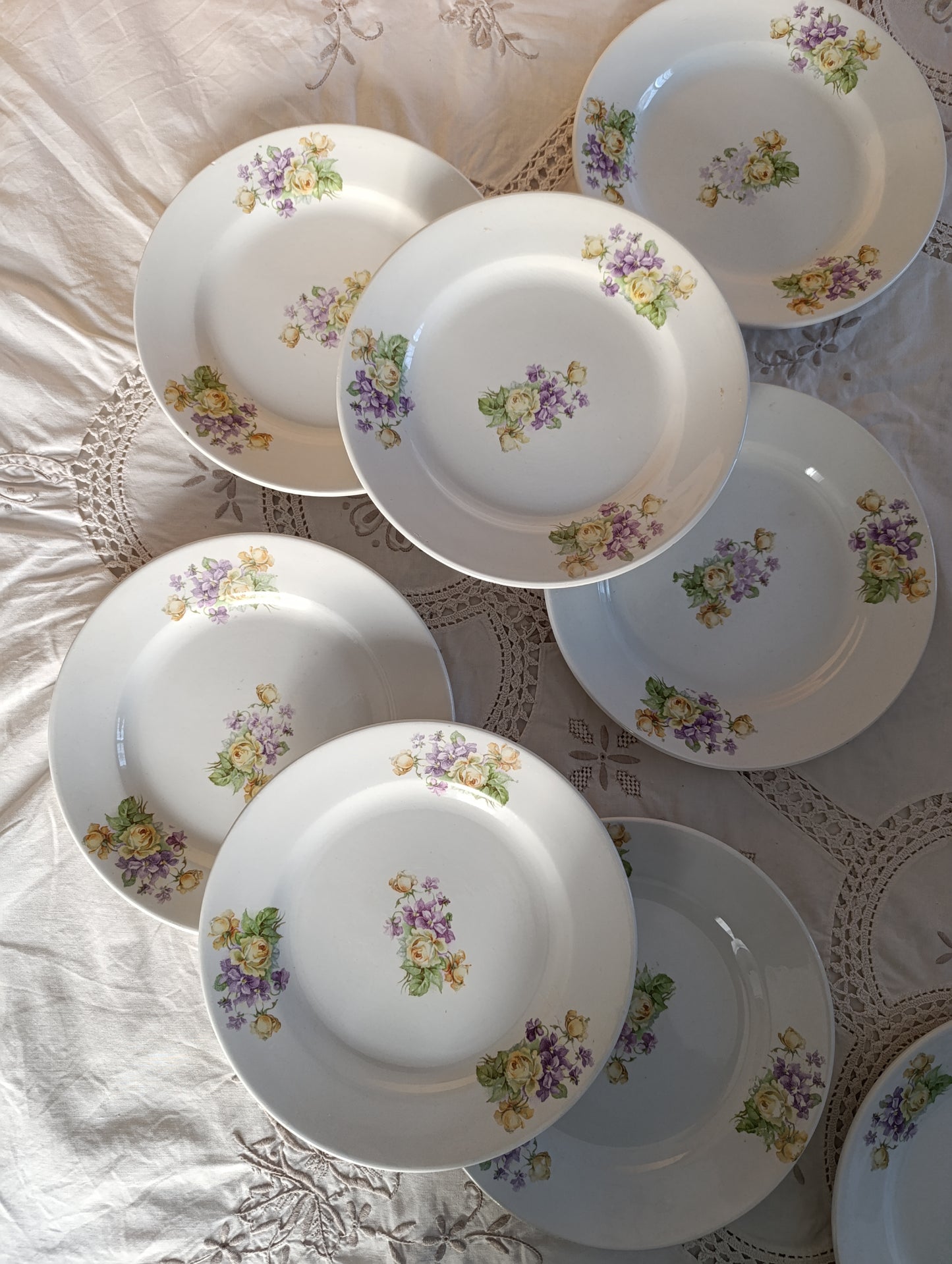 Assiette Sarreguemines 19ème