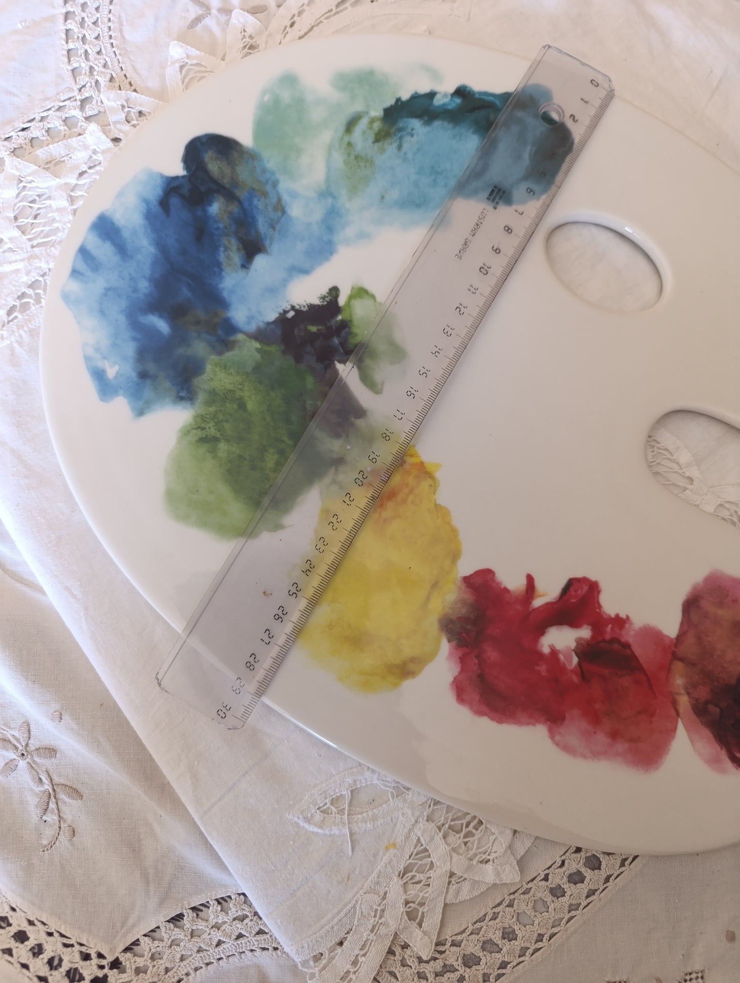 Plateaux palette peintre fish Eddy