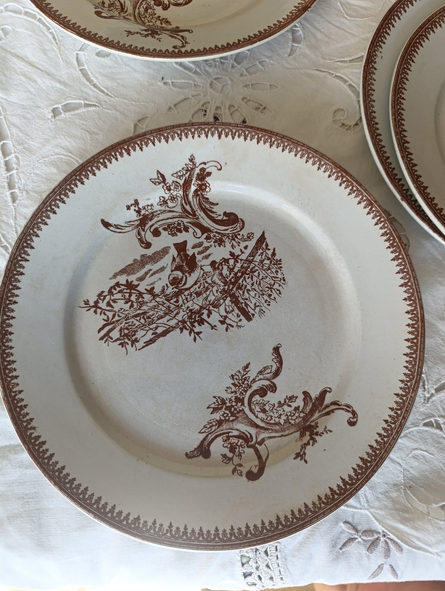 Assiette Rocaille terre de fer Pexonne