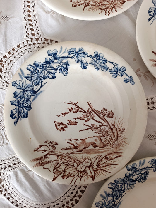 Assiette Chasse terre de fer Clairefontaine