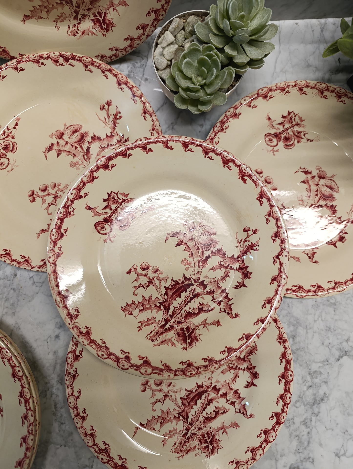 Assiette Chardon Gien