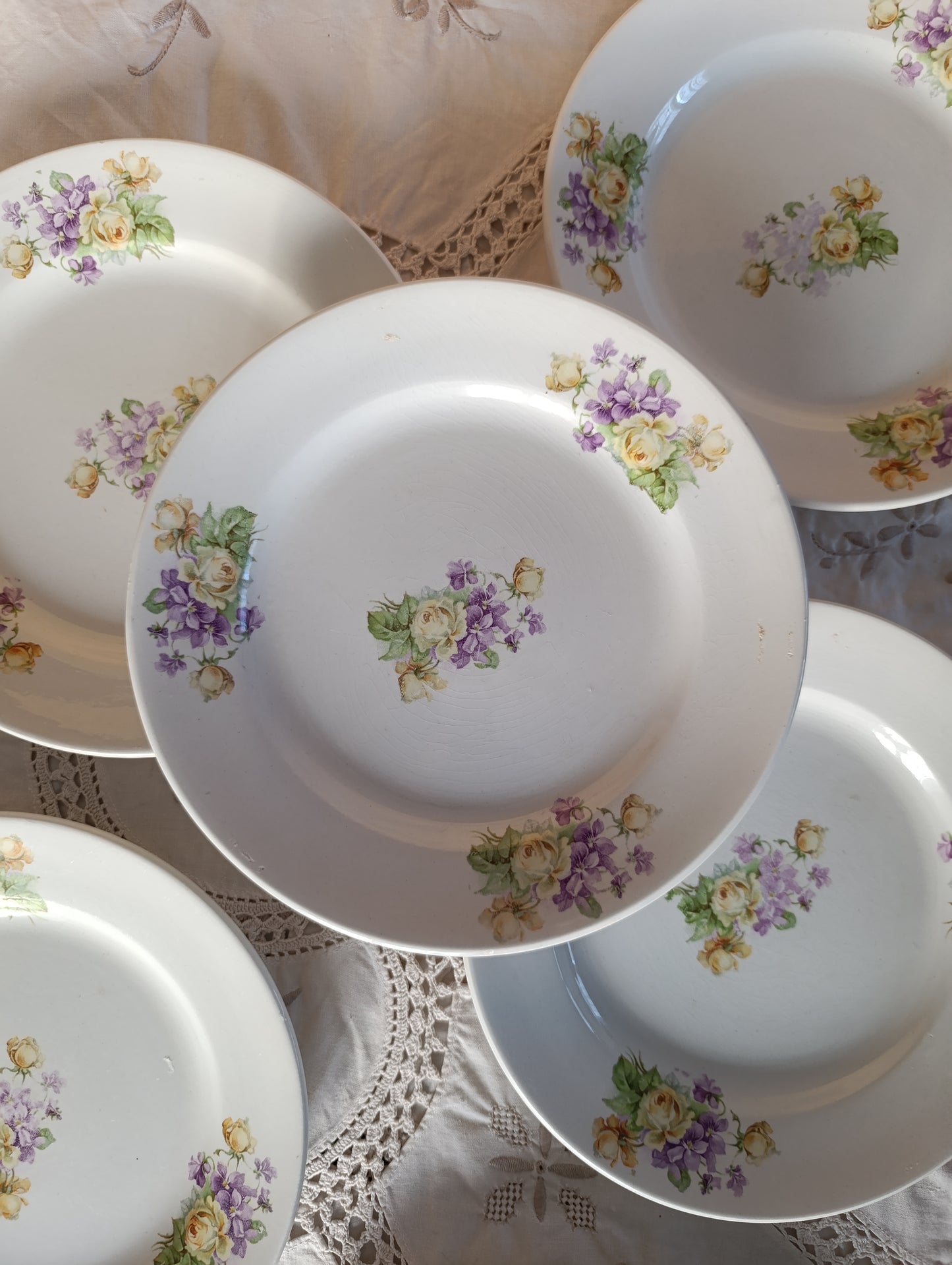 Assiette Sarreguemines 19ème