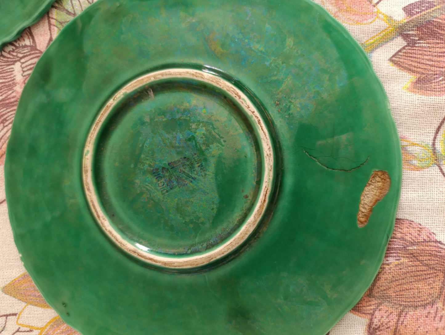 Assiettes barbotine Digoin