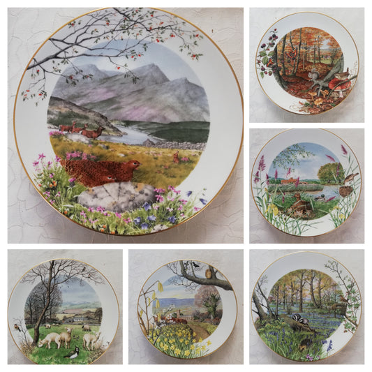 Assiette Fine Porcelaine Royal Worcester Peter Barrett
