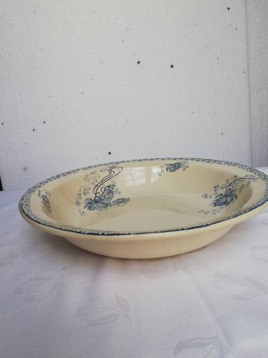 Plat oval creux Royat Sarreguemines