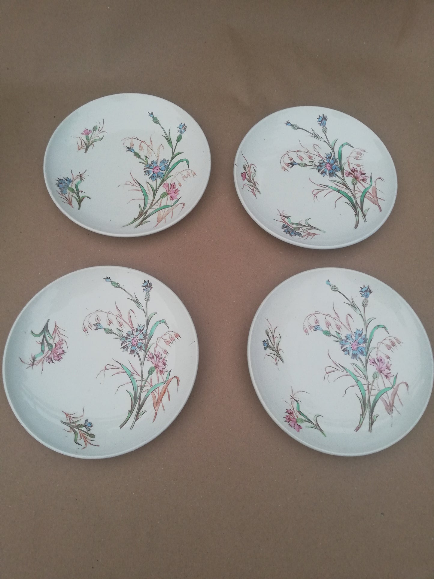 tasse et sous tasse KG Luneville Bleuet
