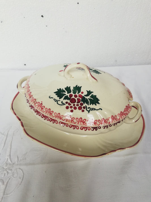 Saucière couverte terre de fer Longwy